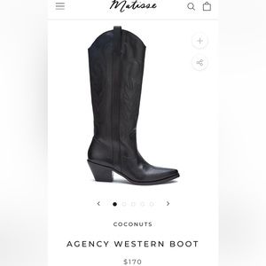 Coconuts by Matisse - Agency Western Boot (Black)